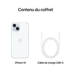 Acheter iPhone 15 512 Go Bleu paiement en plusieurs fois - Neuf - Garantie 2 ans