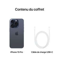 Acheter iPhone 15 Pro 1 To Bleu paiement en plusieurs fois - Neuf - Garantie 2 ans