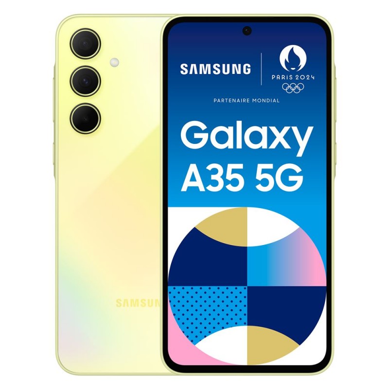 Smartphone Samsung Galaxy A35 5G 128 Go Jaune en paiement plusieurs fois sur Wedealee.com