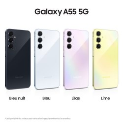 Smartphone Samsung Galaxy A55 5G 128 Go Violet en paiement plusieurs fois sur Wedealee.com