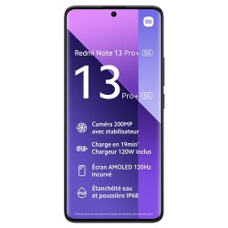 Besoin d’un nouveau Xiaomi Redmi Note 13 Pro+ 5G 512 Go Noir - Acheter un Xiaomi neuf en plusieurs fois sur wedealee