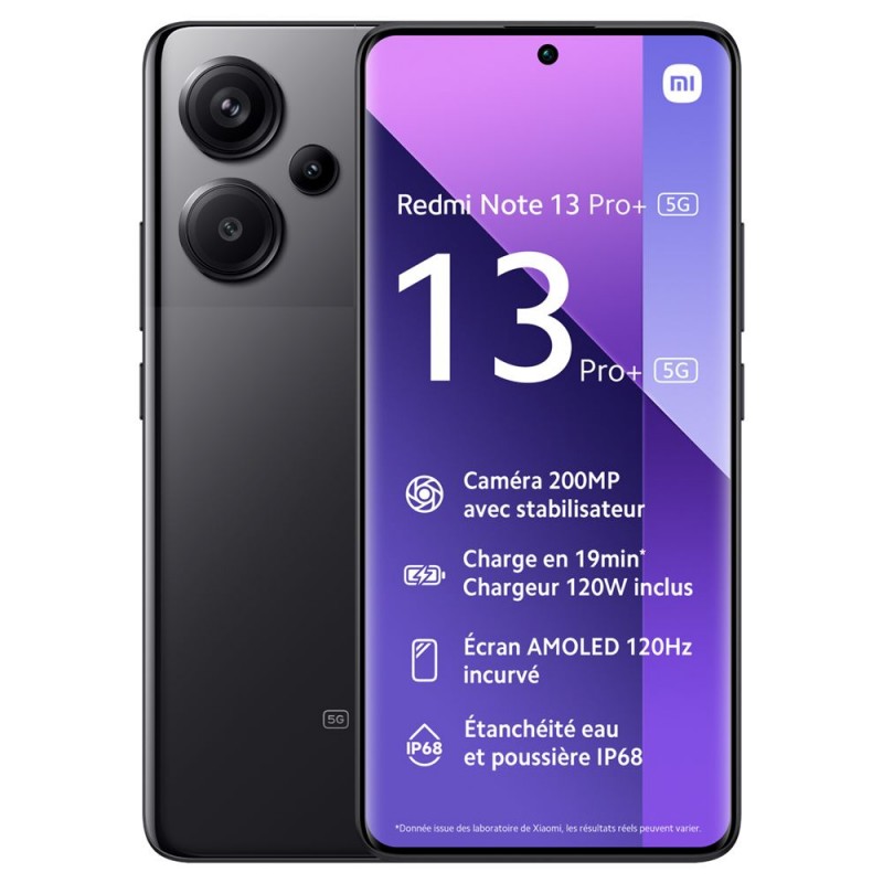 Besoin d’un nouveau Xiaomi Redmi Note 13 Pro+ 5G 256 Go Noir - Acheter un Xiaomi neuf en plusieurs fois sur wedealee