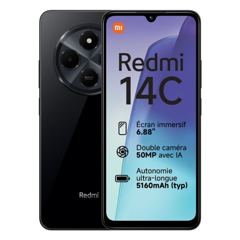 Besoin d’un nouveau Xiaomi Redmi 14C 128 Go Noir - Acheter un Xiaomi neuf en plusieurs fois sur wedealee