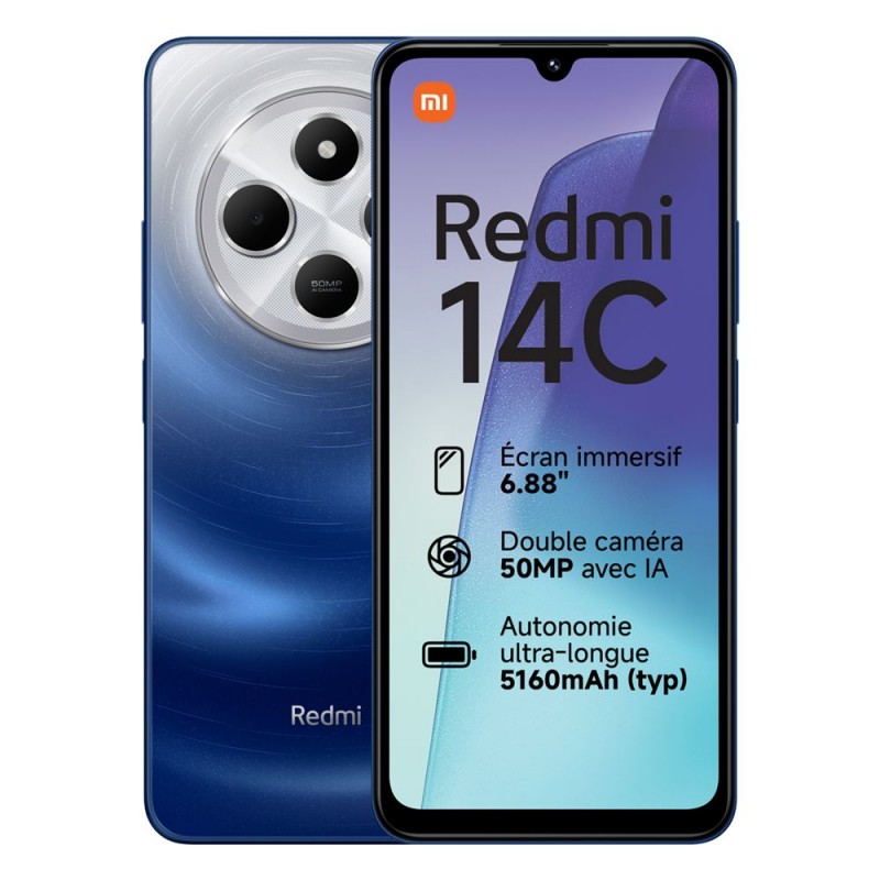 Besoin d’un nouveau Xiaomi Redmi 14C 128 Go Bleu - Acheter un Xiaomi neuf en plusieurs fois sur wedealee