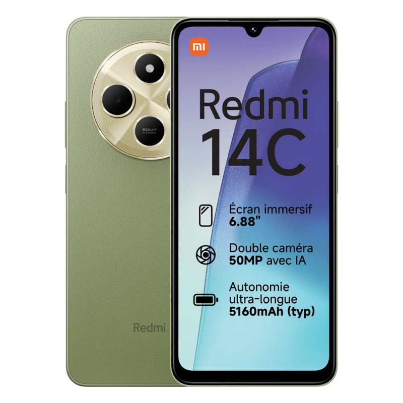 Besoin d’un nouveau Xiaomi Redmi 14C 128 Go Vert - Acheter un Xiaomi neuf en plusieurs fois sur wedealee