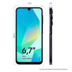 Smartphone Samsung Galaxy A16 128 Go Bleu Nuit en paiement plusieurs fois sur Wedealee.com